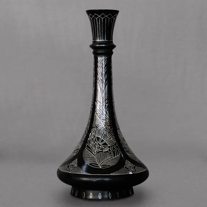 Bidriware Silver Inlay Vase