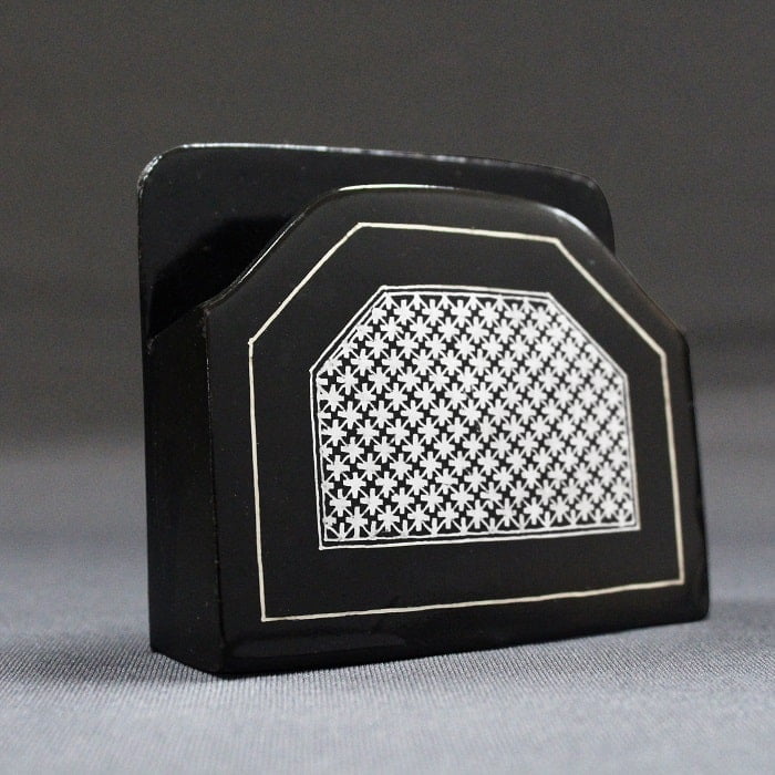 Bidriware Silver Inlay Visiting Card Holder