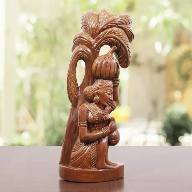 Bastar Wooden Handmade Bajar Artwork