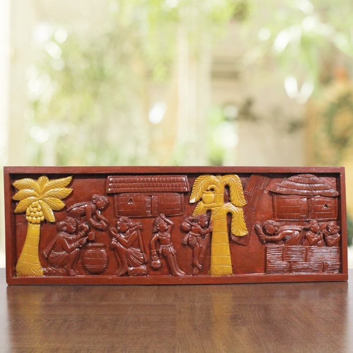 Bastar Wooden Handmade Salfi Village Artwork