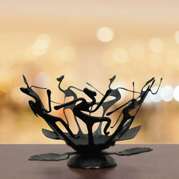 Iron Craft- Bonfire Themed Candle Holder
