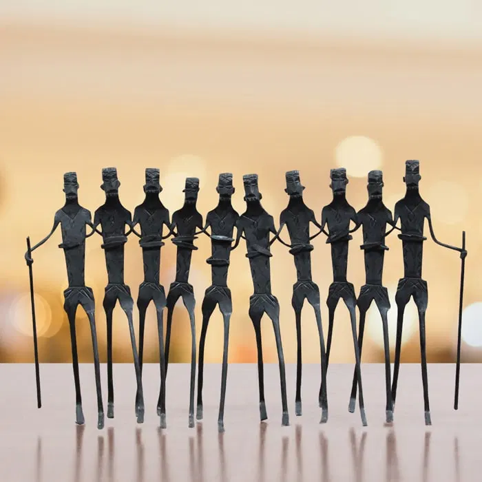 Bastar Iron Craft - Tribal Dance (6x3.5) Inches