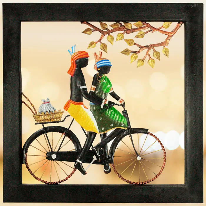 Bastar Iron Craft - Couple Theme (22x22)Inch
