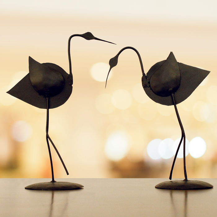 Iron Craft - Swan Pair (10 inches Height)