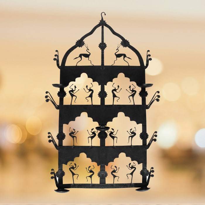 Iron Craft- Temple Style Candle Stand (1x2 ft)