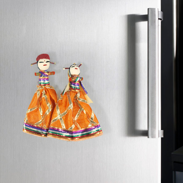 Rajasthan Khatputli Magnets Pair (5 Inches)