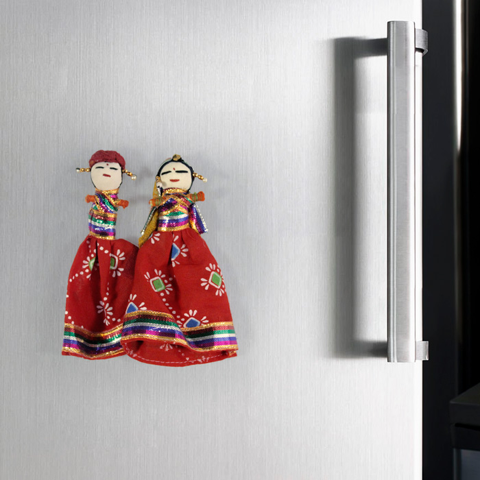 Rajasthan Khatputli Magnets Pair (5 Inches)