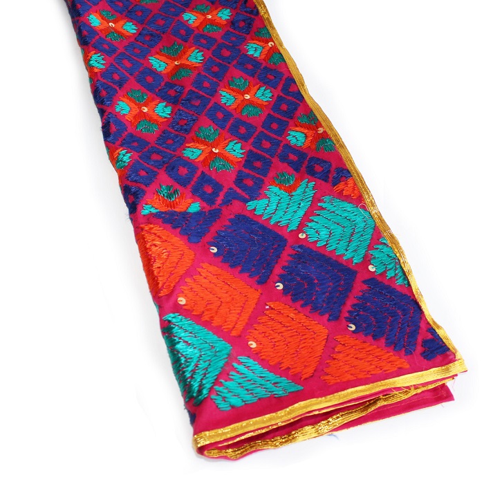 Phulkari Kids Dupatta (Multicolor)