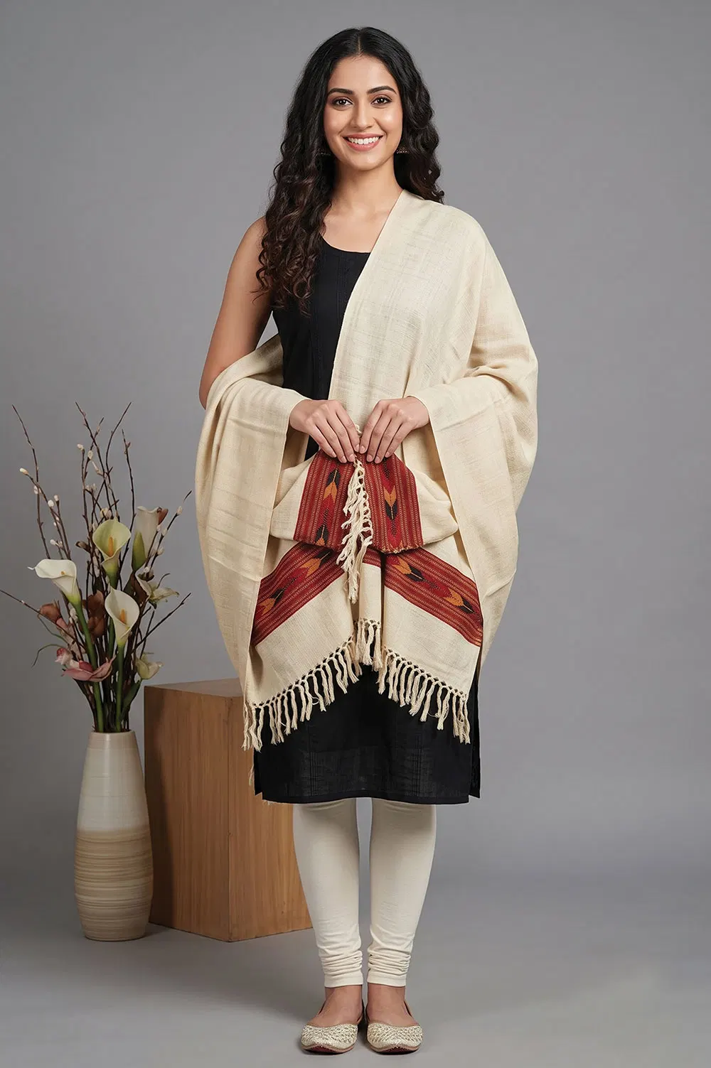 Kullu Pure Wool Handloom Stole