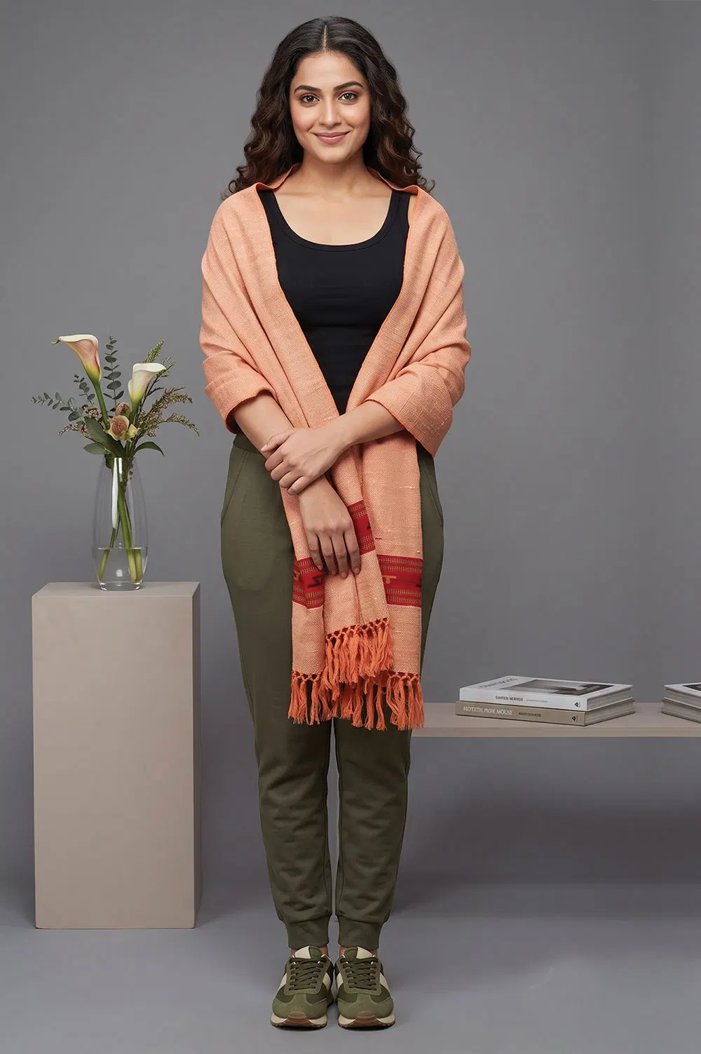 Kullu Pure Wool Handloom Stole