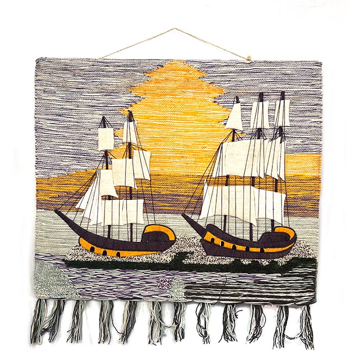 Ship Ghazipur Jute Handmade Wall Hanging (40*36) Inches