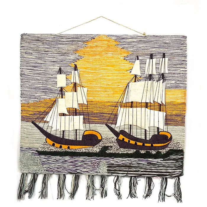 Ship Ghazipur Jute Handmade Wall Hanging (40*36) Inches