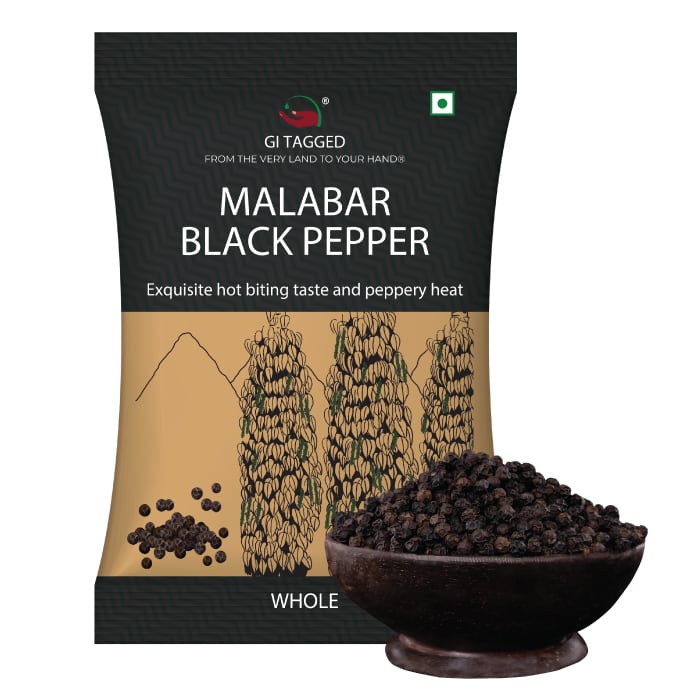 Malabar Black Peppercorns - Kali Mirch (Whole) -100 Gms