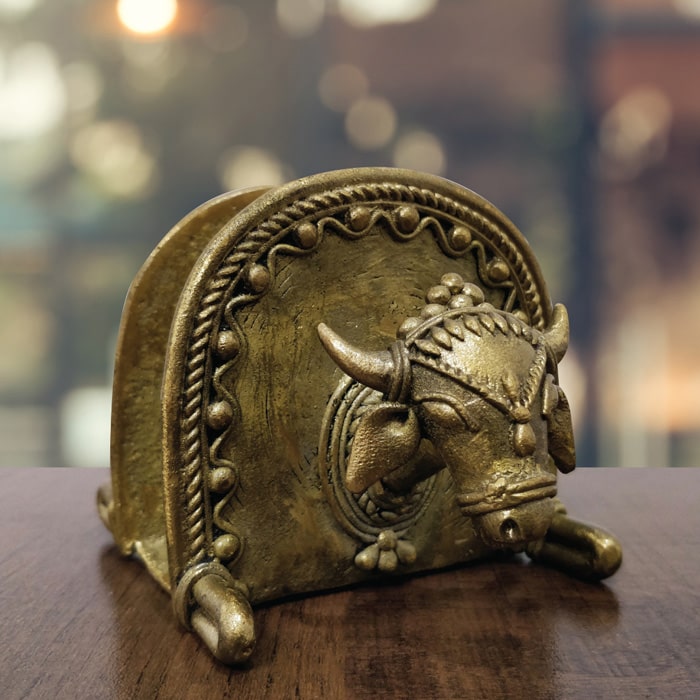 Bastar Dhokra Art Nandi Card Holder