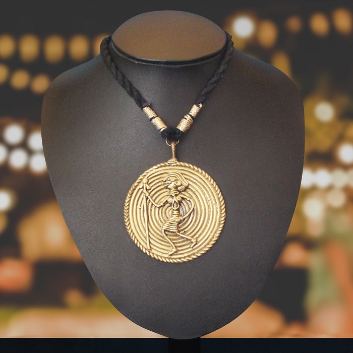 Bastar Dhokra Art Tribal Dance Pendant
