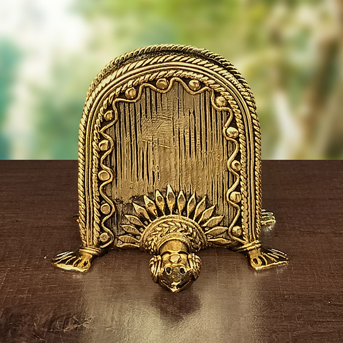 Bastar Dhokra Art Turtle Card Holder
