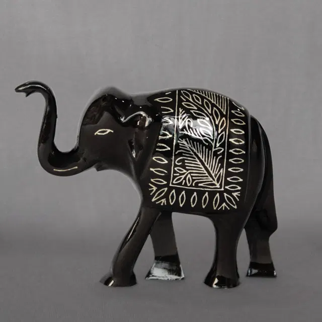 Bidriware Silver Inlay Elephant
