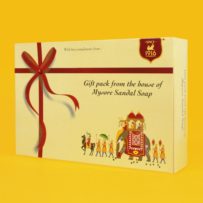 Mysore Sandal Soap - Pack of 6 (150g*6)