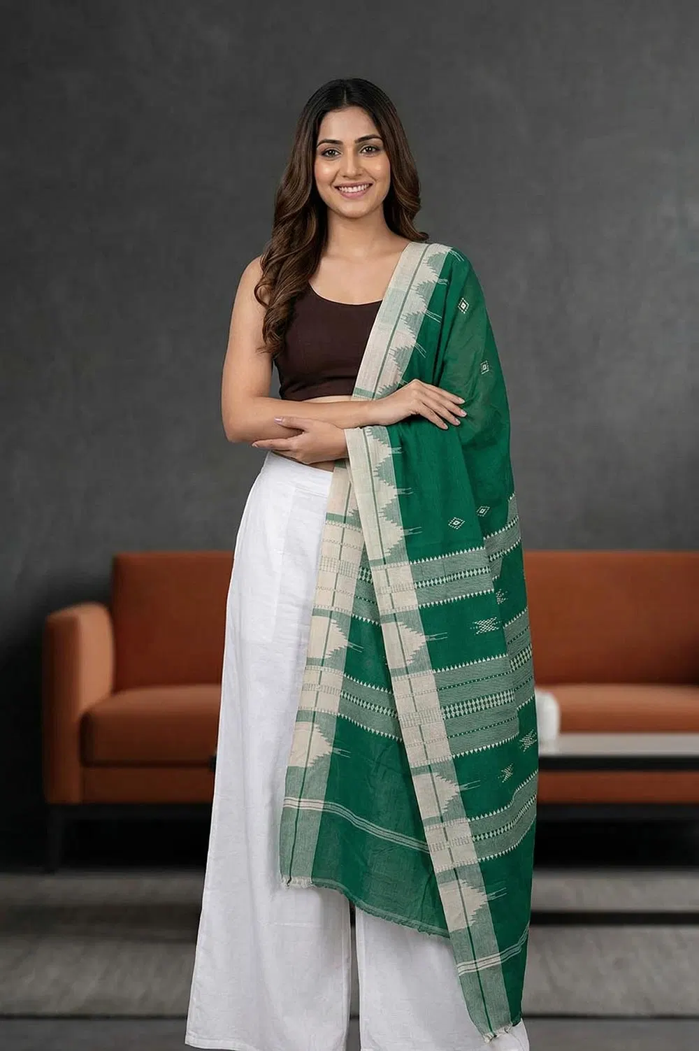 Organic Dyed Kotpad Pure Hand Spun Cotton Dupatta