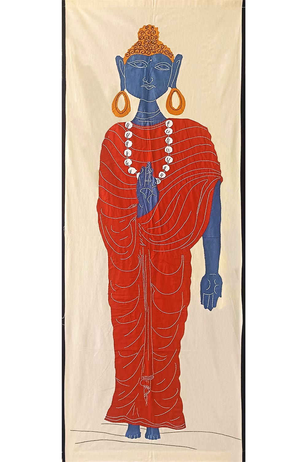 Pipli Applique Work Buddha (1.7x4.7) feet