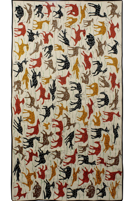 Pipli Applique Work Deer Forest (2.5x5) feet