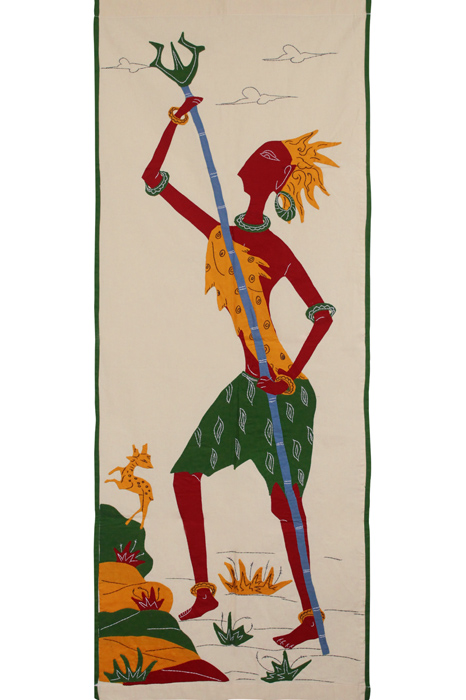 Pipli Applique Work Shiva (1.6x4.4) feet