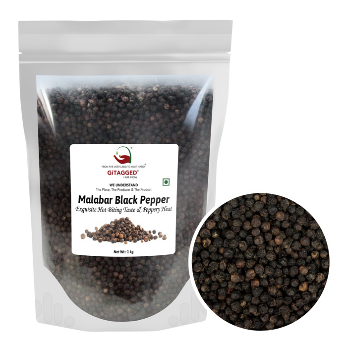 Malabar Black Pepper (Whole) - Kali Mirch 1Kg