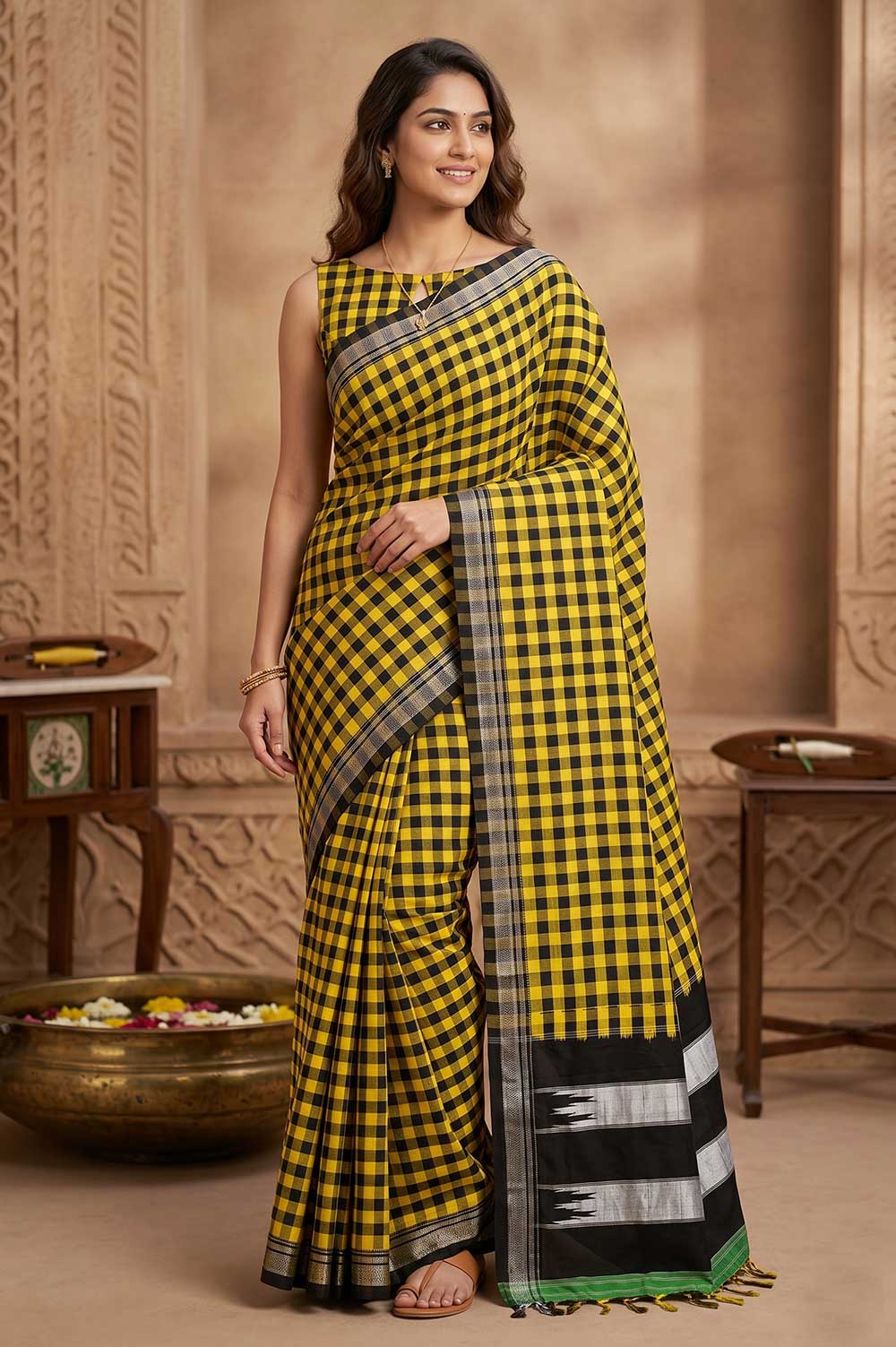 Ilkal Authentic Handloom Cotton-Silk Saree