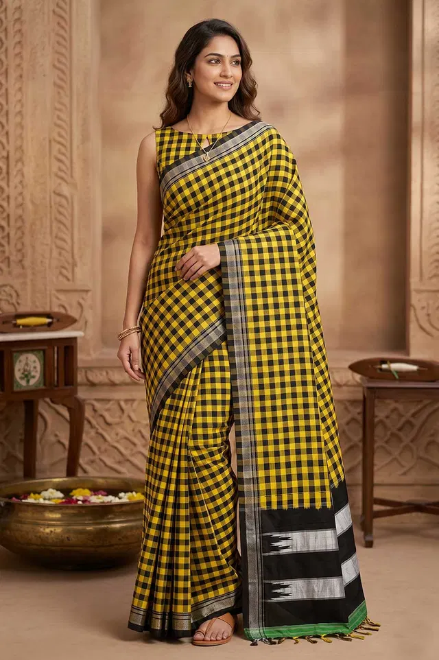 Ilkal Authentic Handloom Cotton-Silk Saree