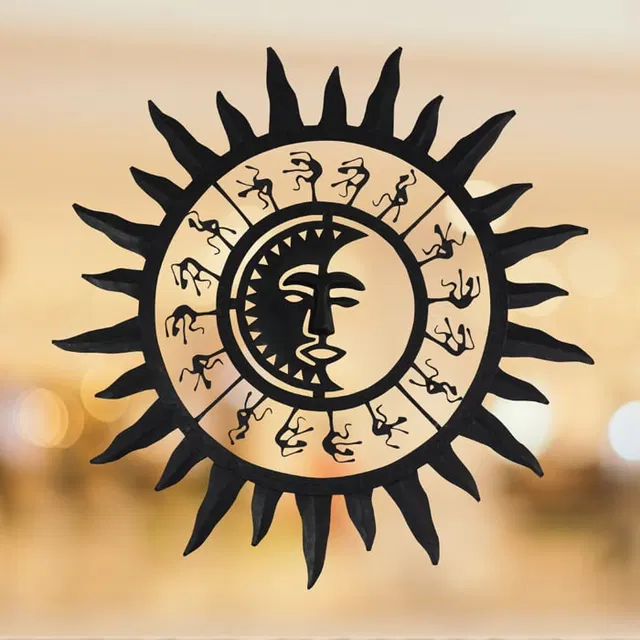 Bastar Iron Craft - Sun (1 Ft Dia)