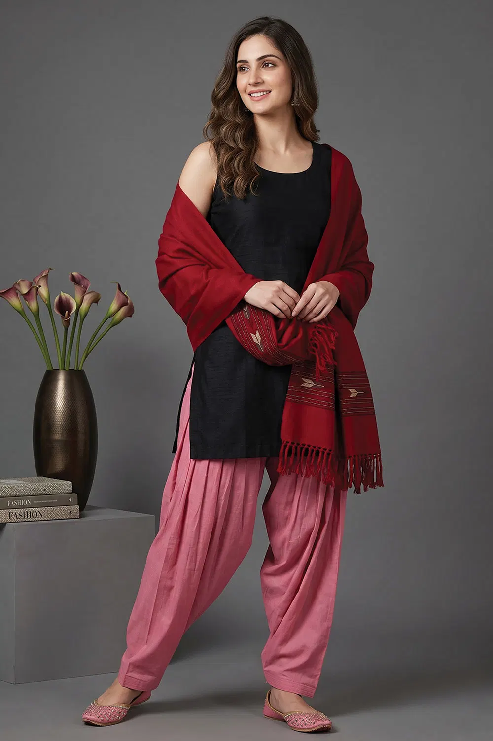 Kullu Pure Wool Handloom Stole