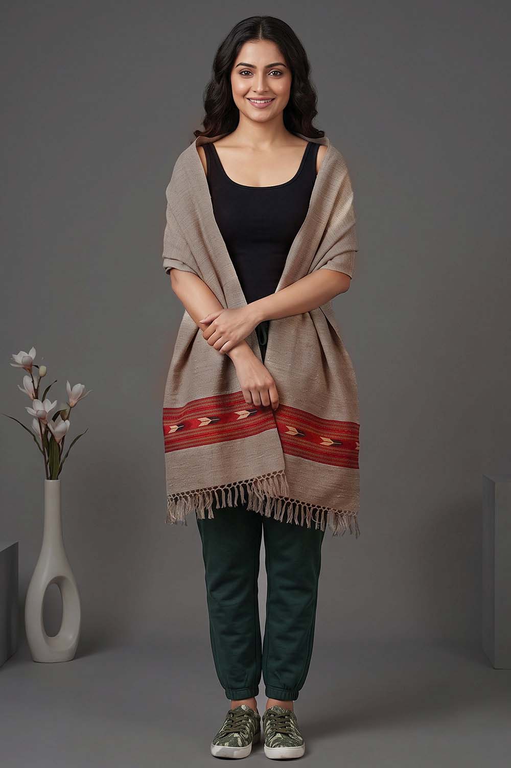 Kullu Pure Wool Handloom Stole