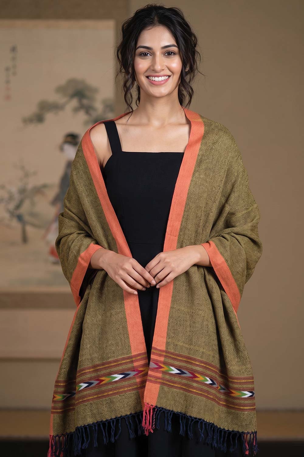 Kullu Pure Wool Handloom Stole