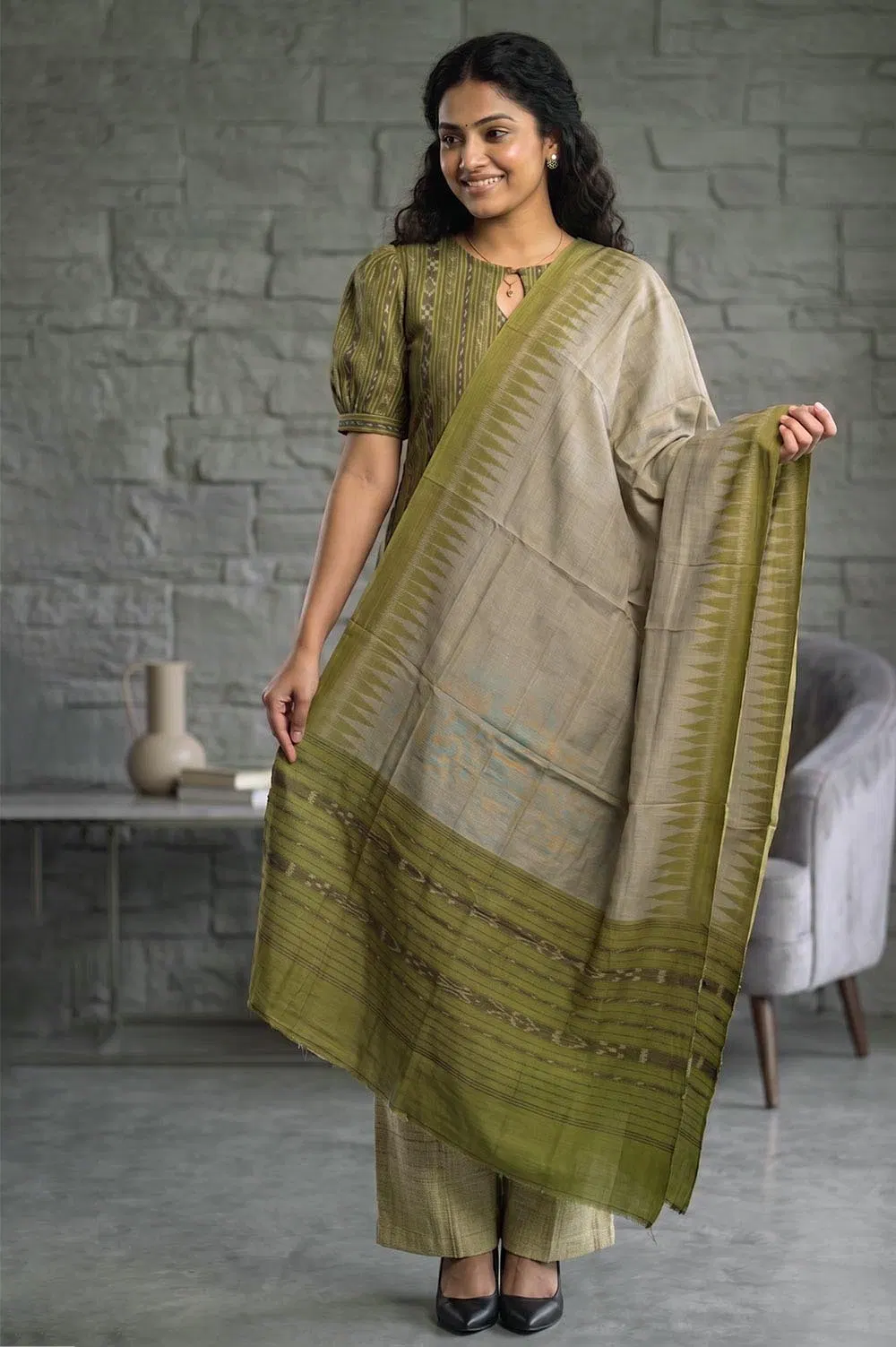 Orissa Ikat Salwar Suit Set (3pcs)