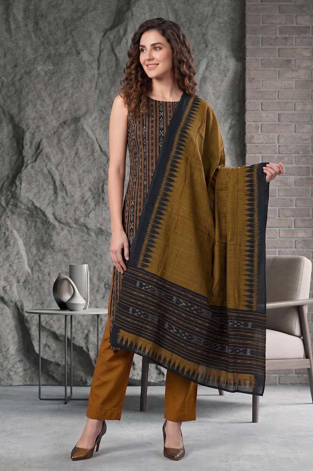 Orissa Ikat Salwar Suit Set (3pcs)