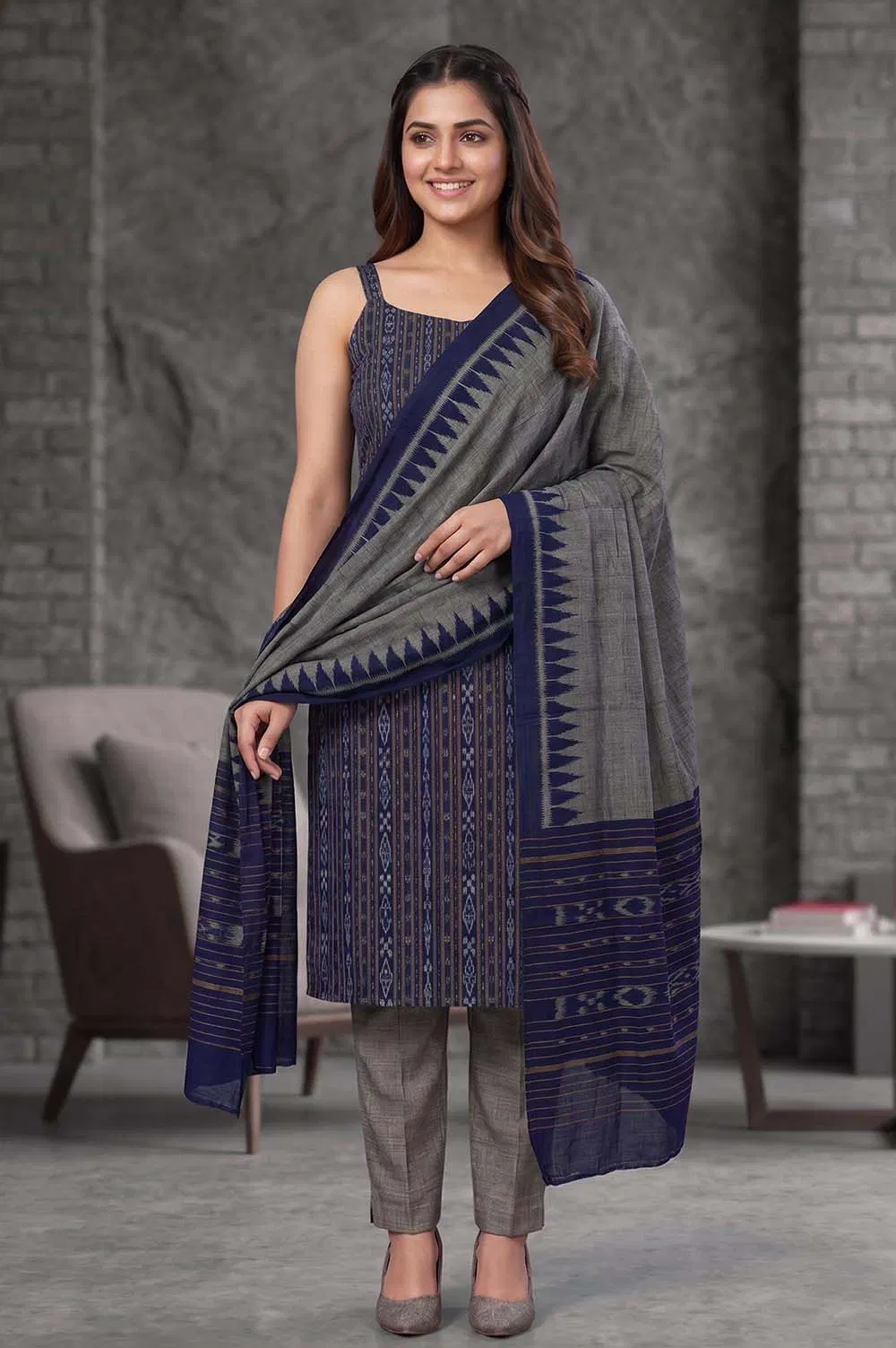 Orissa Ikat Salwar Suit Set (3pcs)