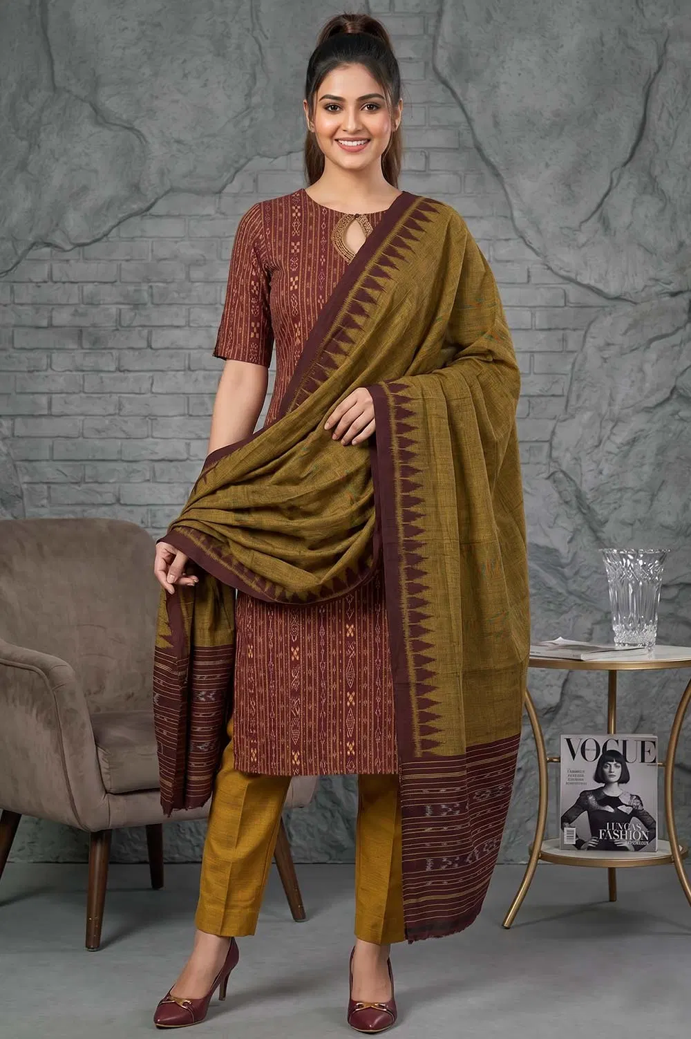 Orissa Ikat Salwar Suit Set (3pcs)