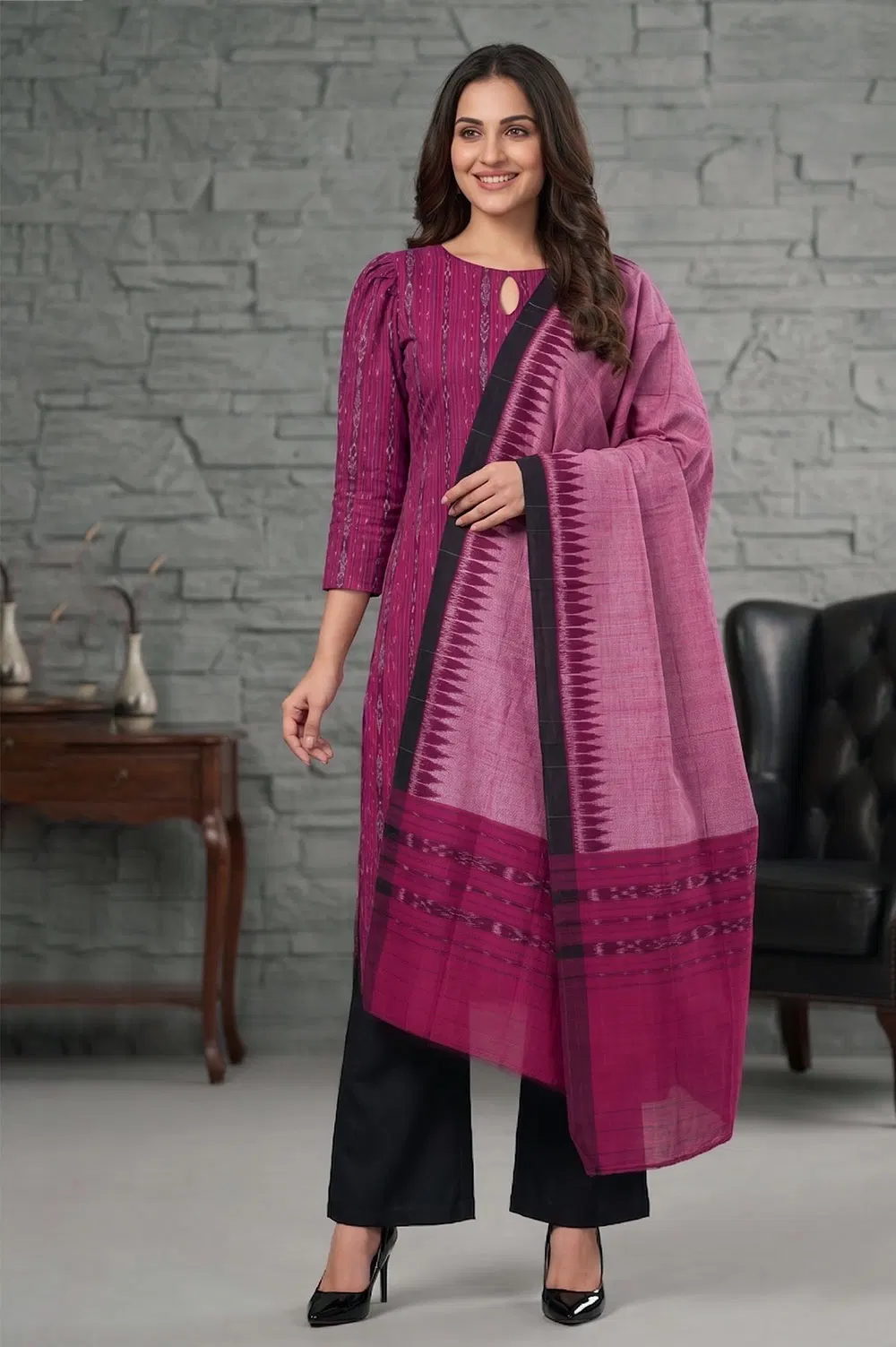 Orissa Ikat Salwar Suit Set (3pcs)