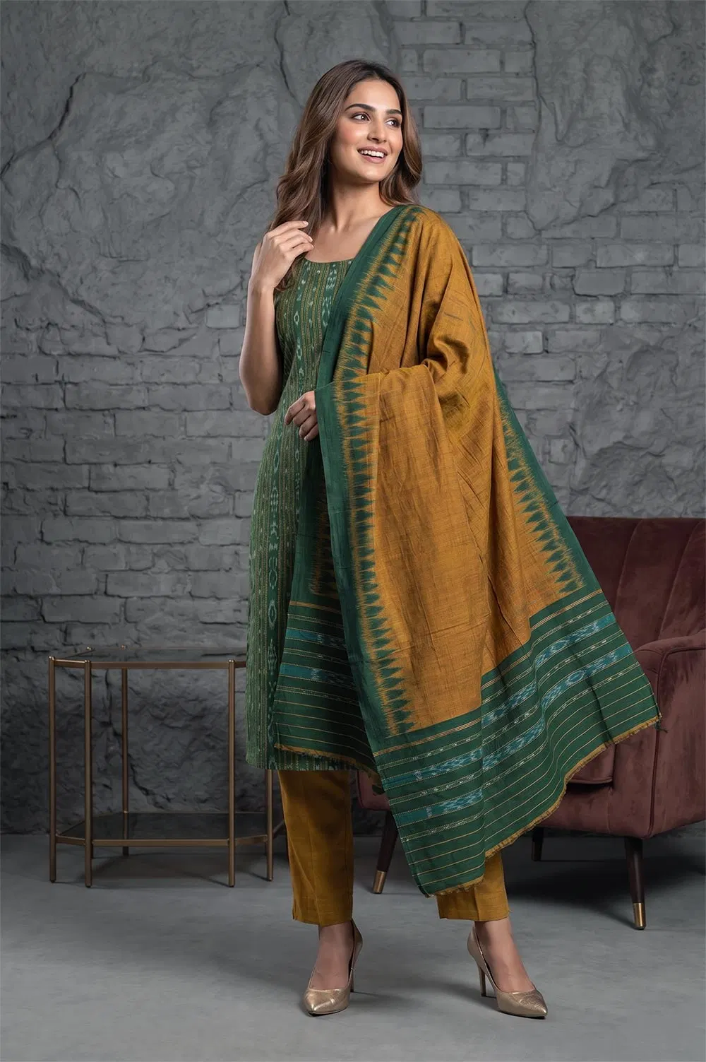 Orissa Ikat Salwar Suit Set (3pcs)