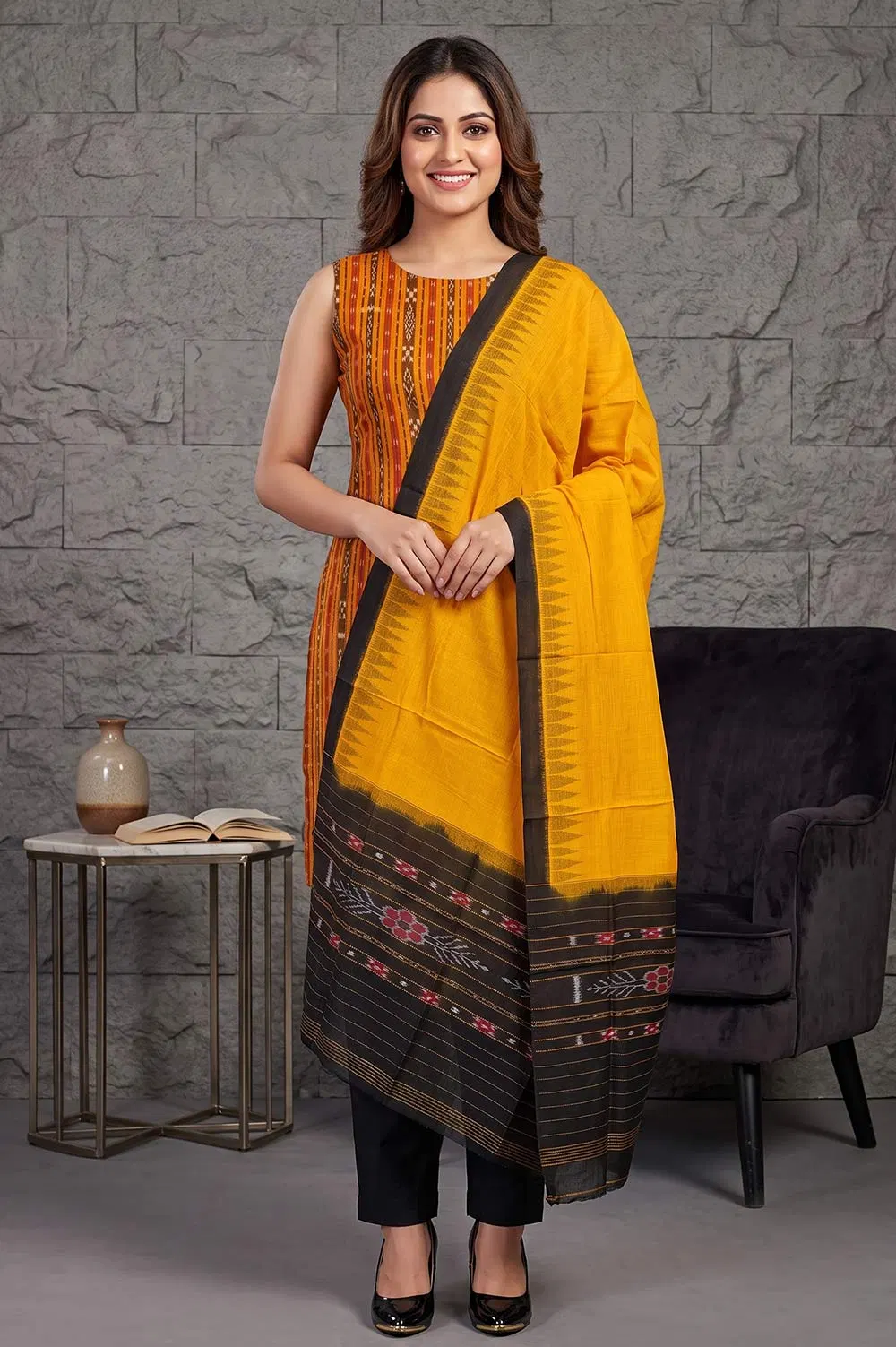 Orissa Ikat Salwar Suit Set (3pcs)