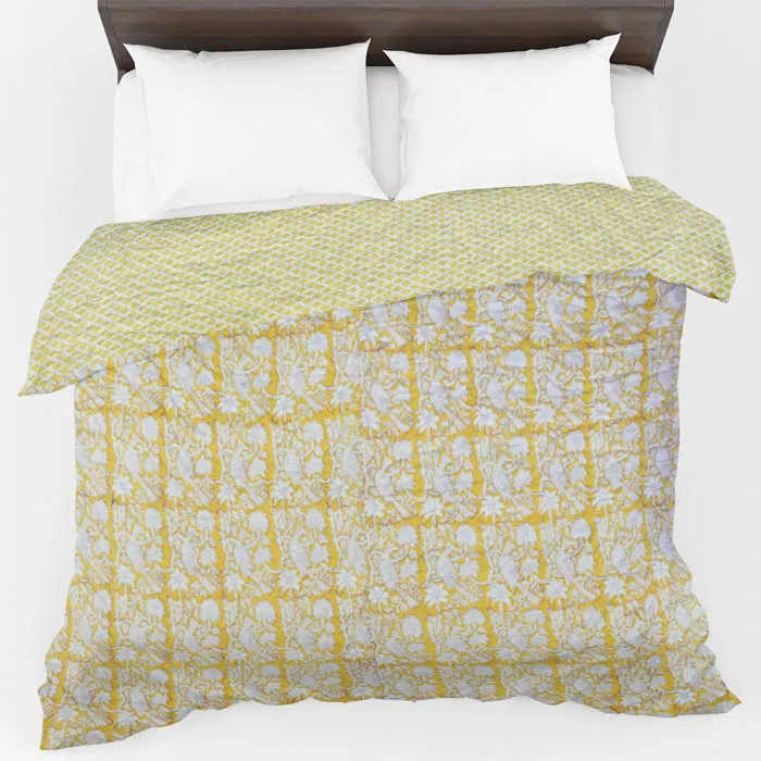 Sanganeri Hand Block Printed Comforter(9 x 7.5Ft)