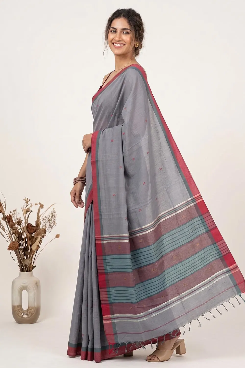 Udupi Handloom Pure Cotton Saree