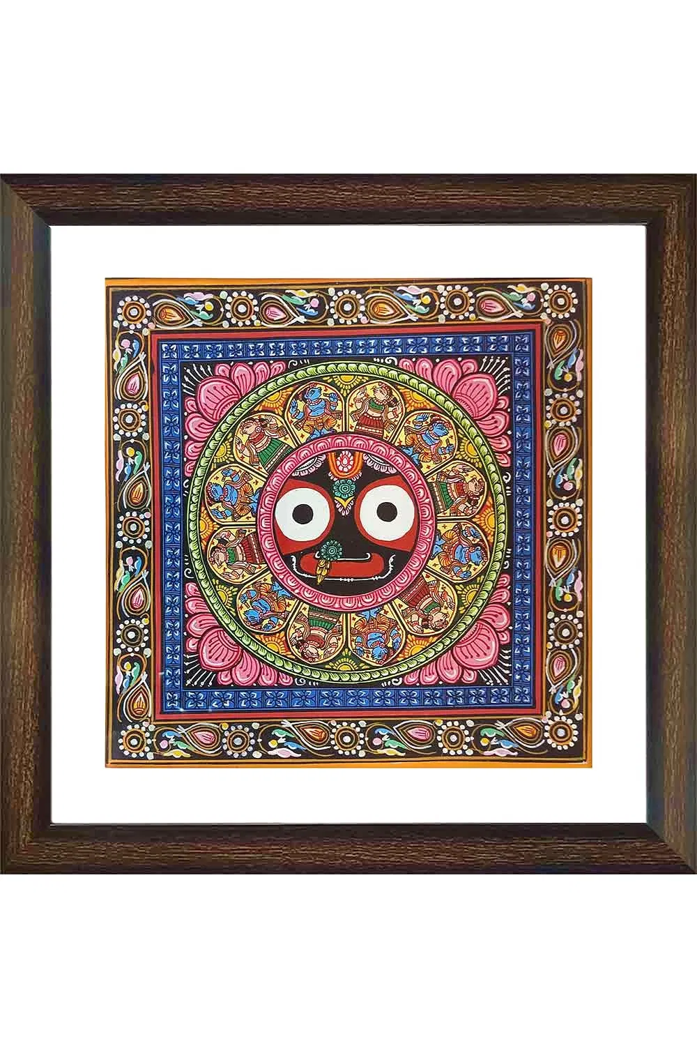 Orissa Pattachitra - Lord Jaganatha (16*17 Inches)