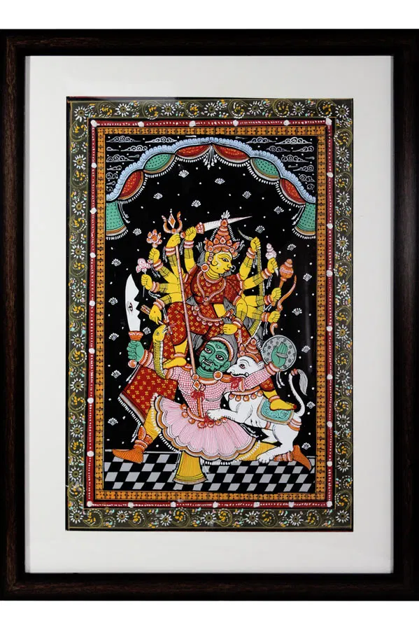 Orissa Pattachitra - Goddess Durga (18*24 Inches)