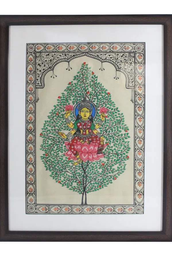 Orissa Pattachitra Tree of Life Lakshmi Painting (18*24) Inches