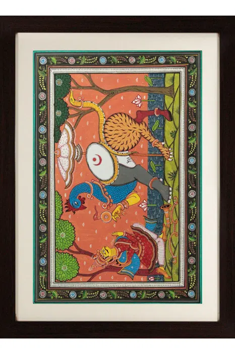 Odisha Pattachitra - Nabagunjar Pattachitra Art of Odisha (23*17 Inches)