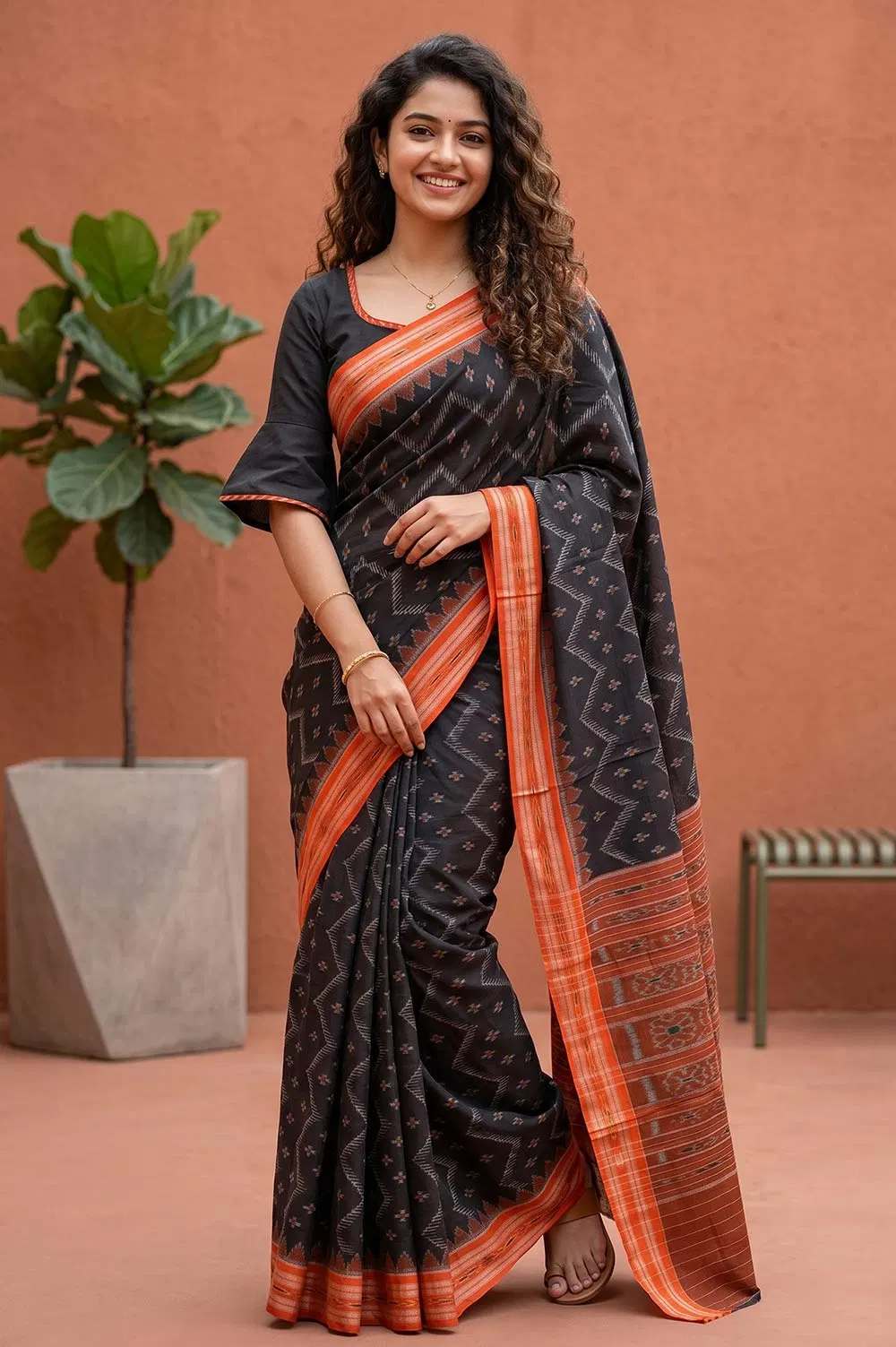 Orissa Ikat Deha Banda Cotton Saree