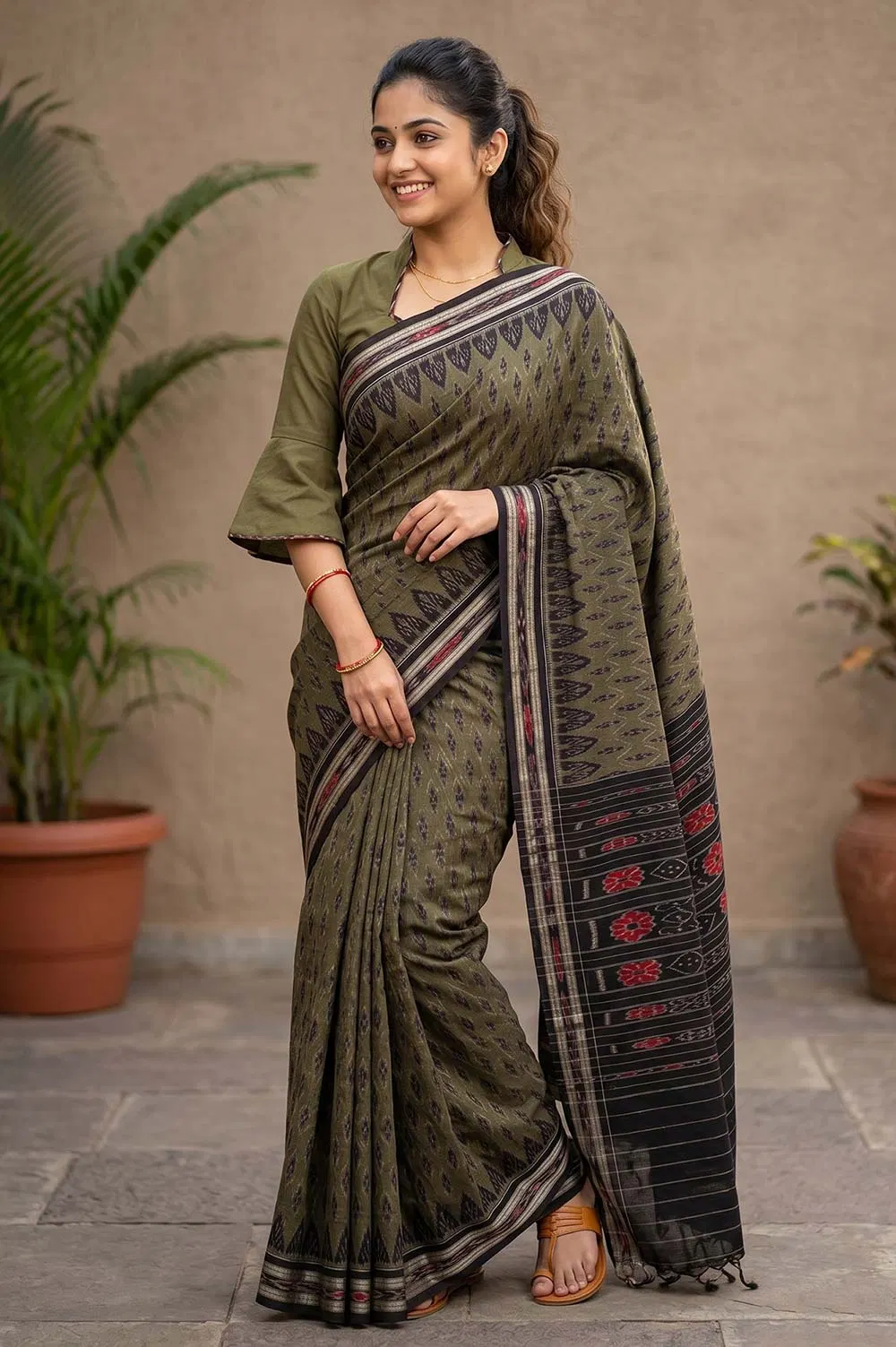 Orissa Ikat Deha Banda Cotton Saree