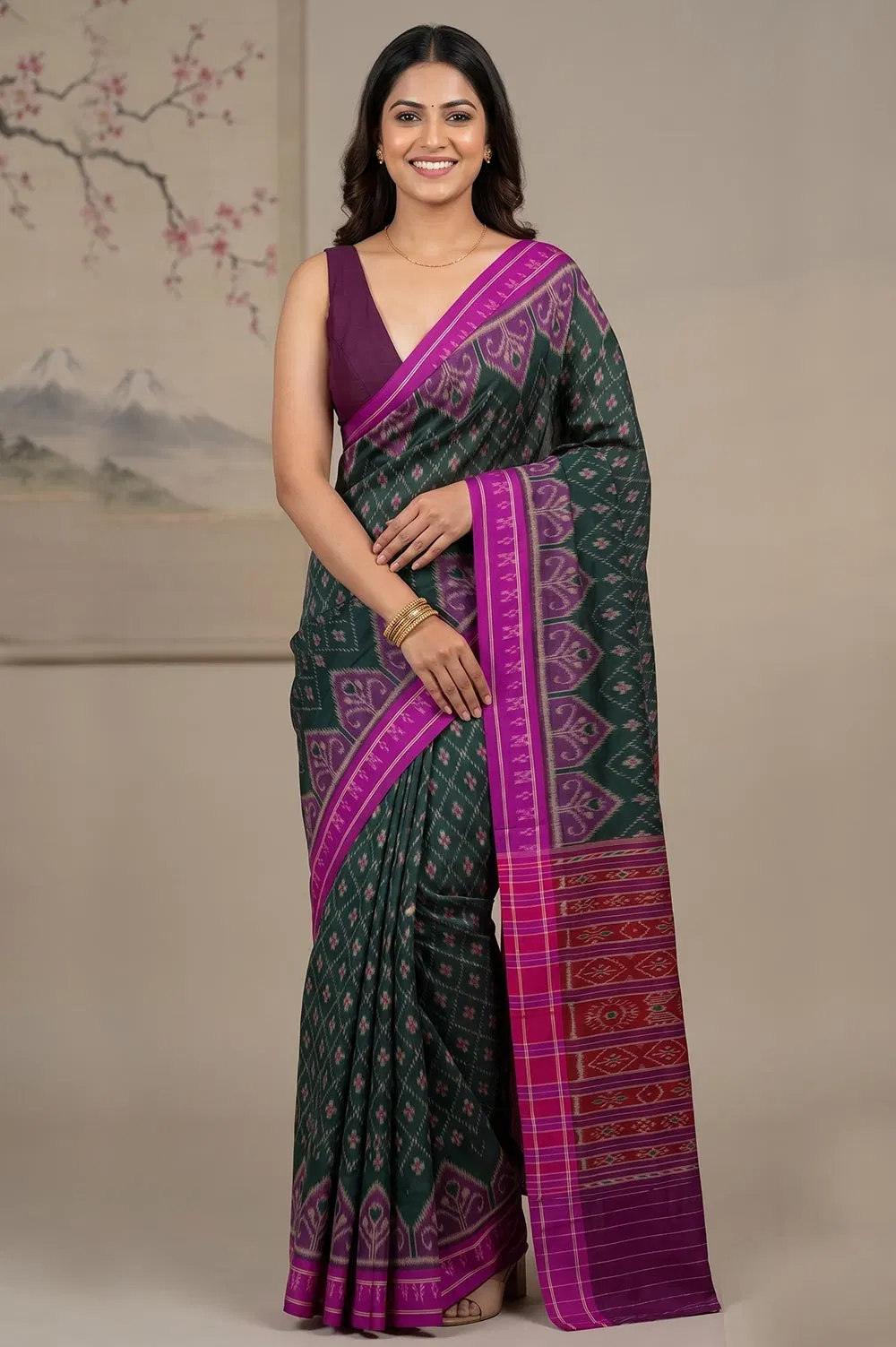 Orissa Ikat Deha Banda Cotton Saree