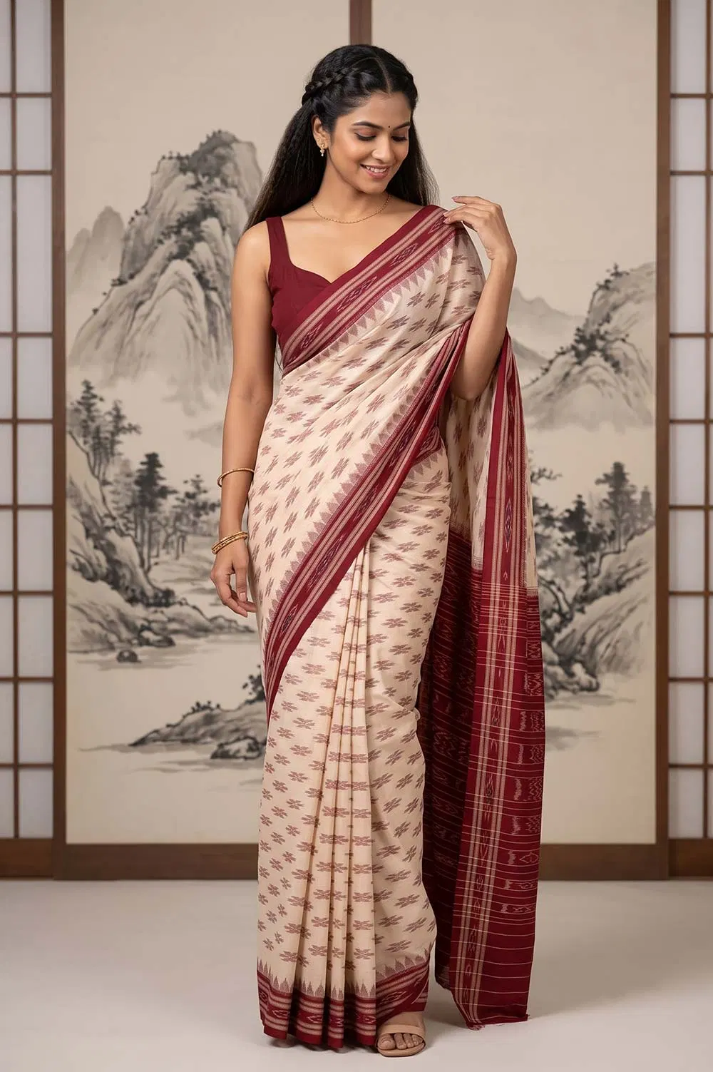 Orissa Ikat Deha Banda Cotton Saree